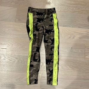KORAL camp neon stripe leggings XS